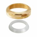 Thrifco Plumbing 22 Gauge 1-1/2 Inch Rough Brass Slip Joint Nut Includes Poly Wa 9443036